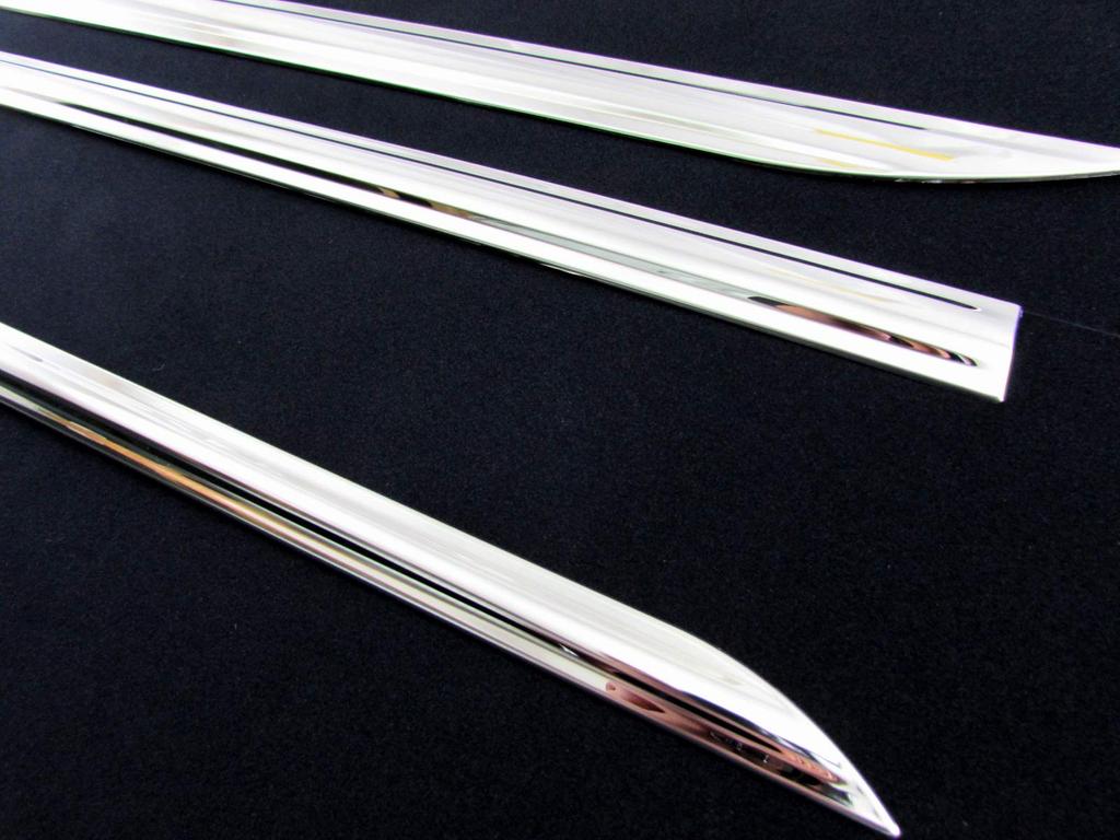 BRIGHTZ Finish Stainless Steel Plated Side Door Moulds for Toyota Crown and 214 Ultra-Mirror (4-Piece Set) 210, 211, (ARS210, GRS210, GRS211, GRS214,