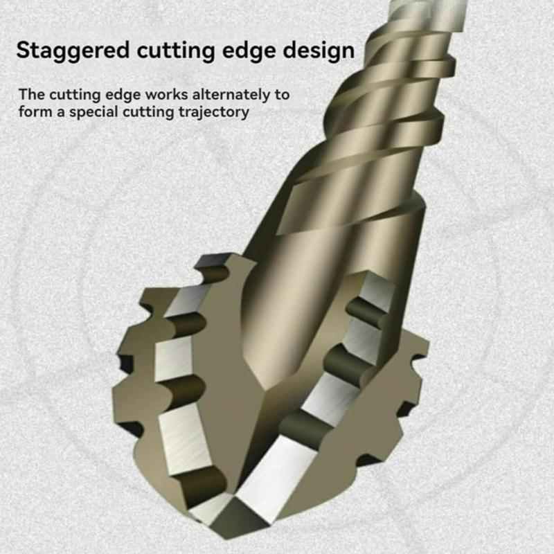 Full Size Serrated Eccentric Drill Bit Kit For Masonry Installation Ceramic Glass Concrete Crosses Bit Drilling Tool