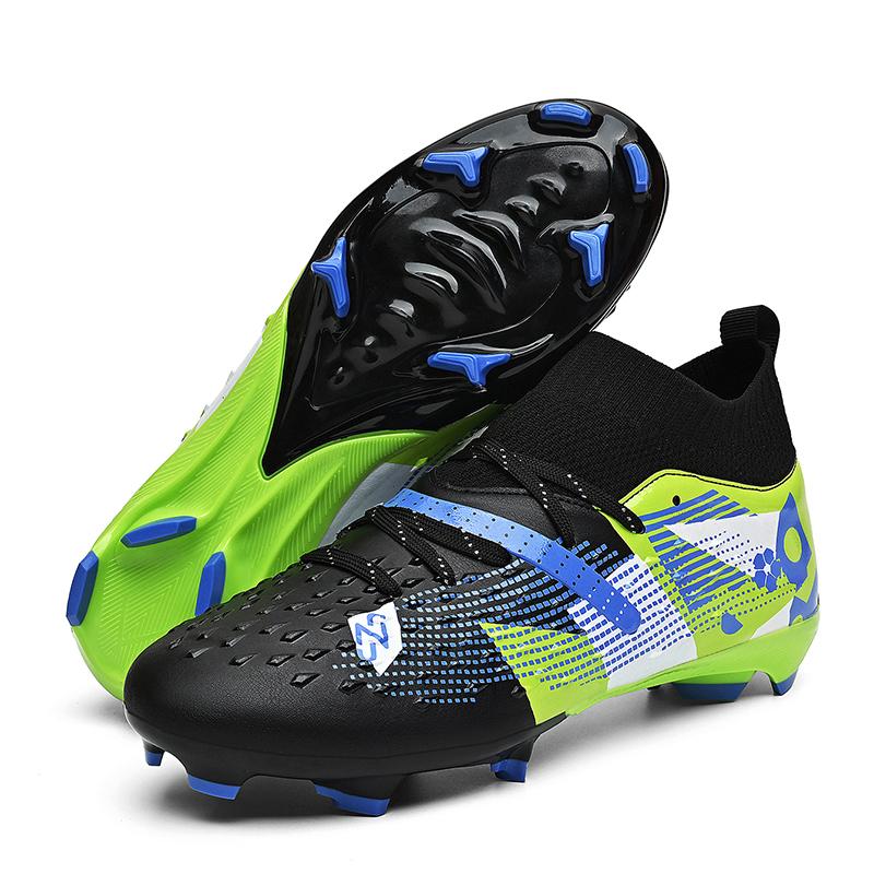 

Men Outdoor Sports Sneakers NonSlip New Quality Soccer Shoes High Ankle Ultralight Indoor Football Boots Non Slip Futsal 35
