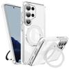 Highly Transparent Folding Magnet Stand Magnetic Phone Case For Samsung S26 Ultra S26 Plus Anti-Slip Frame Bumper Armor Cover