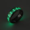 1pcStainless Steel  Men's Rings Skull  Luminescence Rings, Rock Punk Halloween Party Gift, Classic Rings For Men Accessorie