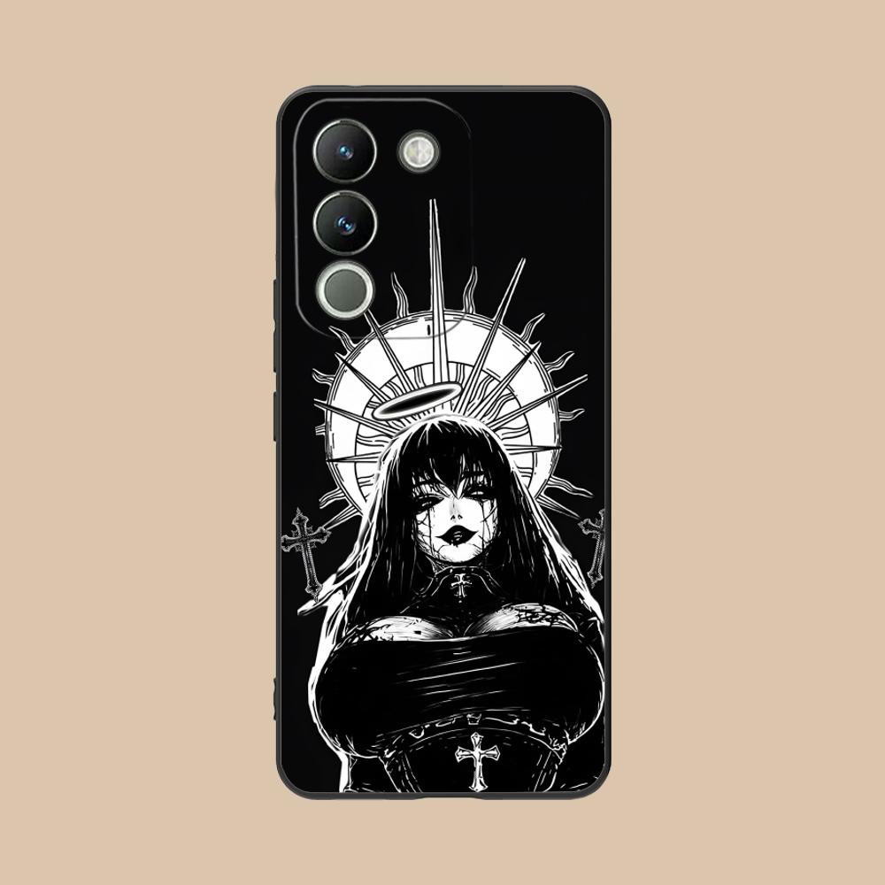 Terror Gothic Art Mobile Phone Case for VIVO V60 V50 V40 V30 V29 V27 V25 V23 Pro Lite 5G Colorful Printing Cover Pretty Cover