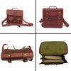 Neue Tasche Aktentasche Echtes Vintage Leder Messenger Satchel Laptop Schulter