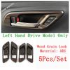 Gear Shift Water Cup Panel / Window Lift / Armrest Box Cover Trim For Toyota Crown  2024 2025 Wood Grain Look Accessories