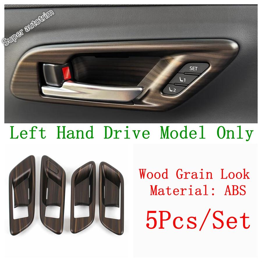 Gear Shift Water Cup Panel / Window Lift / Armrest Box Cover Trim For Toyota Crown  2024 2025 Wood Grain Look Accessories
