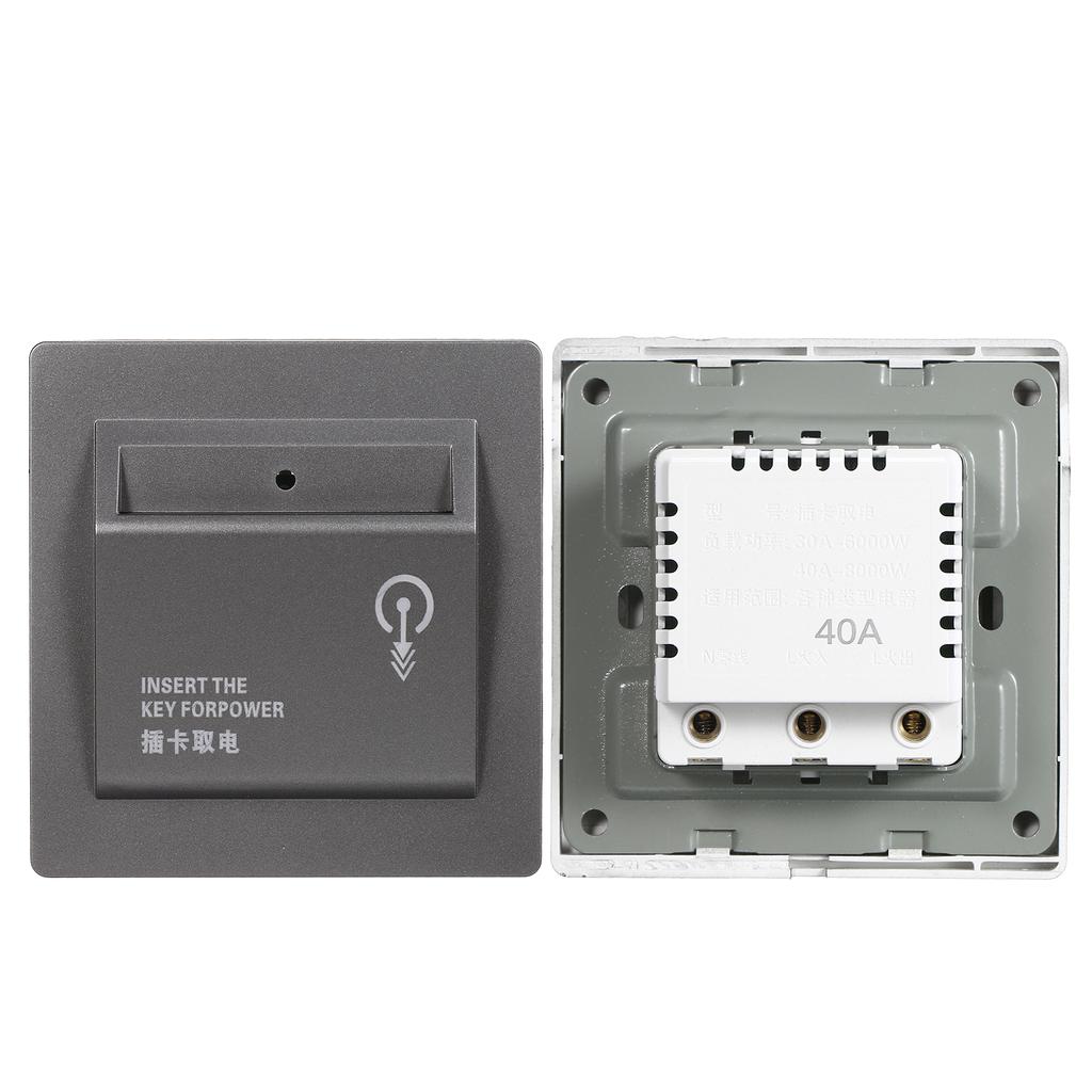 Hotel High power 40A Power Off Energy Saving Saver Mechanical Power Take off Guestroom Insert Keycard to Take Power