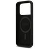 Guess Silicone Triangle Logo MagSafe Case for iPhone 17 Pro Max Black