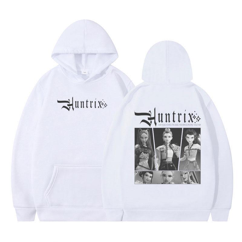 K-pop Demon Hunters Huntrix Rumi Mira Zoey Vintage Hoodies Men Women Fashion Sweatshirt Long-sleeved Casual Aesthetic Pullover
