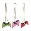 Strawberry Keychain Bag Charms Car Keyrings Bag Charms Accessories for Purse Backpack Decorations Valentines Day Gifts