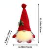Christmas Scene Decorative Ornaments Glow Dwarf Doll Knitted Dolls Swing Festive Gift