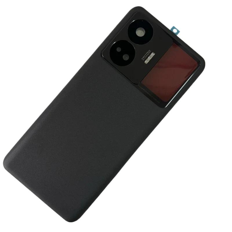 For Realme GT Neo 5 RMX3706 Battery Cover Glass With Camera Lens Replacement For Realme GT3 RMX3709 Back Cover Housing чёрный
