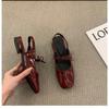 2025New Autumn Low Heels Bowknot Shallow Cut Ballet Single Shoes Women's  Shoes Ladies