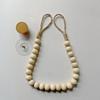 String Bead Detail Wood Tissue Holder Nordic  Style Roll  Paper Holder  Room Decoration