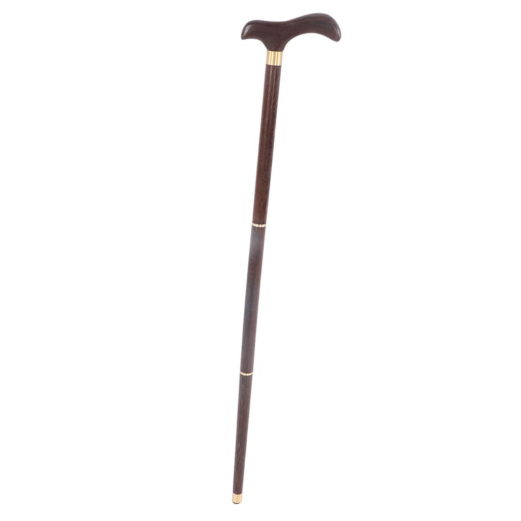 Detachable Wenge Walking Stick Elderly Elegant Ergonomic Walking Cane for Rehabilitation Stroll