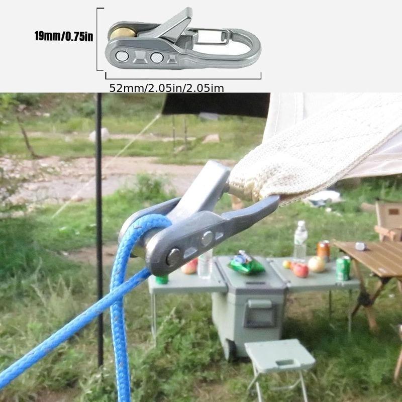 4/6pc Rope Set with Roller Tensioners,Includes Locking Buckles for Secure Fastening,Suitable for Camping,Boating,and Outdoor Use