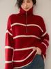 Women's Thickened Cashmere POLO Sweater - Light Luxury, Soft Knit, Loose Fit for Autumn/Winter