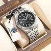Luxury Business Men Wristwatch Waterproof Luminous Date Military Man Watch Stainless Steel Fashion Men's Quartz Watches