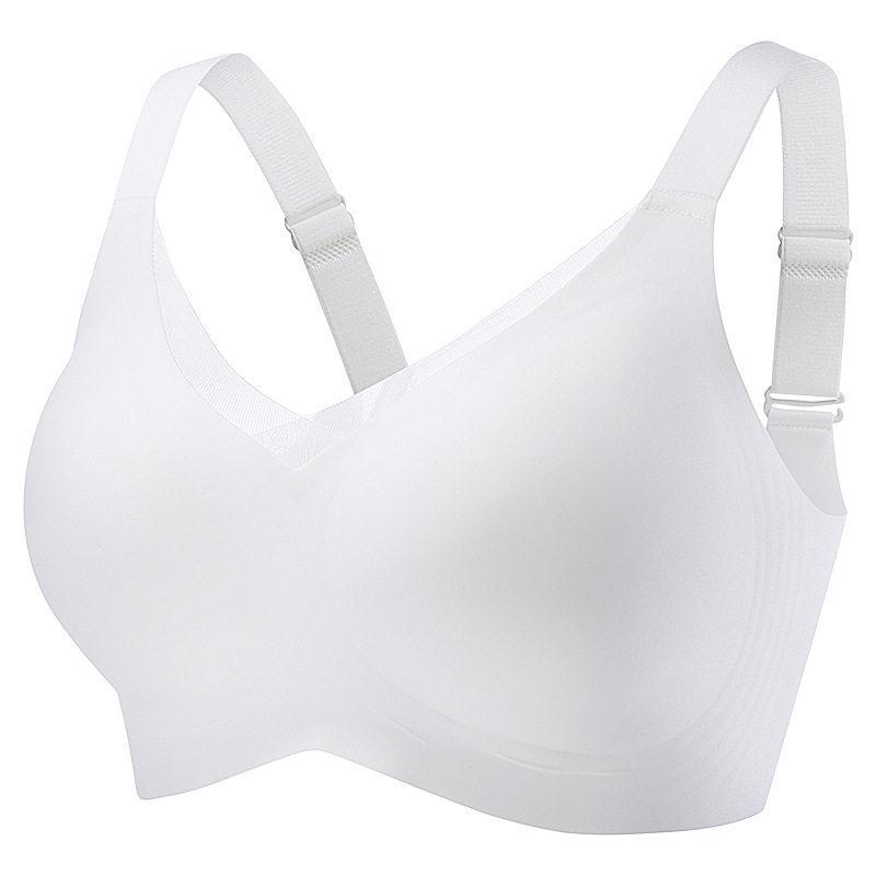 Wire-Free Seamless Bra: Enhances Bust, Smooths Underarm, Anti-Sag, Mesh Design, Plus Size