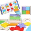 Kids Geometric Tangram Jigsaw Puzzle Brain Game Montessori Creative Toy Logical Thinking Challenge Intellectual Educational Toys