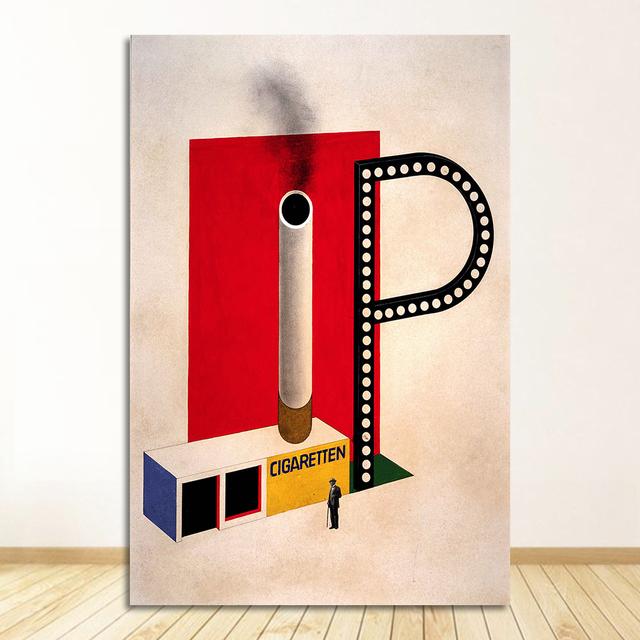 1923 Weimer Exhibition Abstract Artwork Modern Art Wall Art Canvas Painting Silk Poster Home G689 Art Decor Bauhaus Ausstellung