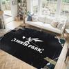Linkin Park Design Crystal Velvet Carpet Cozy Non?Slip Printed Rug For Bedroom Living Room Entrance