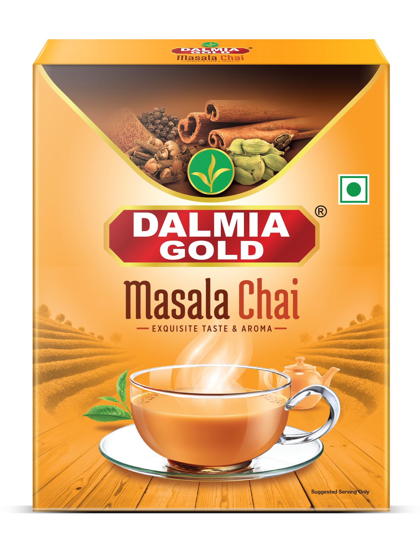 Dalmia Gold Masala Chai 250g (Pack of 2) | Premium Kadak Masala Tea | Strong  Aromatic Indian Chai | Natural Spices | Spiced Tea Powder for Daily