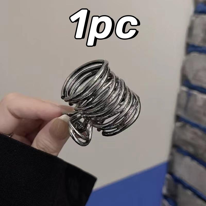 

Fashion High Ponytail Clip Metal Hollow Geometric Hair Claw Solid Irregular Long Hair Hairpin Women Hair Accessory Headwear Gift as picture