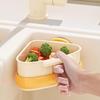 Suction Cup Sink Strainer Basket Multifunctional Drain Shelf Sink Corner Filter Tray Vegetable Fruit Debris Catcher