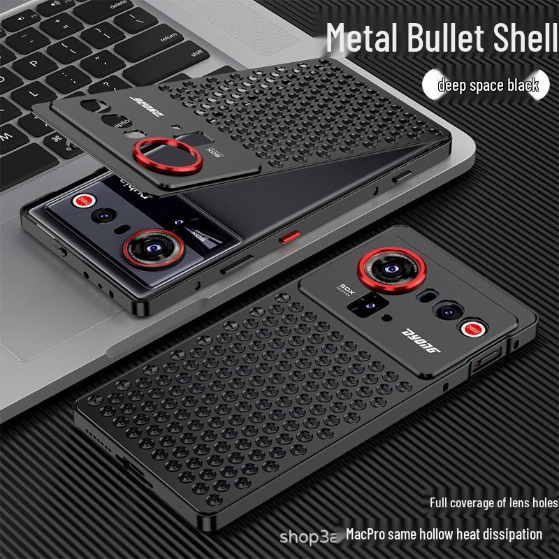 

Snap-On Metal Heat Dissipation Phone Case for Nubia Z80 Ultra/Z70S Ultra/Z60 Ultra Nubia Z70S Ultra