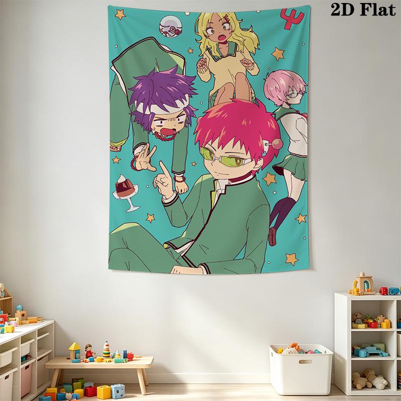 The Disastrous Life of Saiki K. Pattern Home Decor Tapestry, Wall Hanging, Decorative RV Wall Cloth.SGT0917575