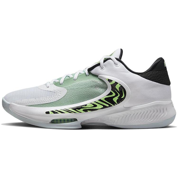 Nike Zoom Freak 4 EP 'Greek Coastline' (Unisex) White / Black / Barely Volt / White Basketball Shoes DJ6148 100