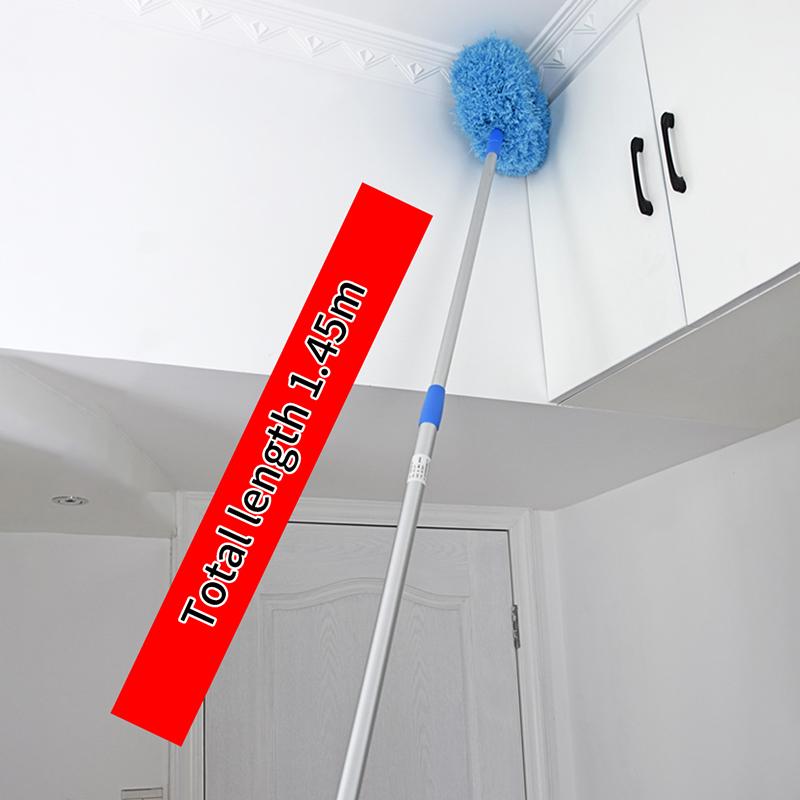 Ceiling Duster Removable Ceiling Fan Blade Cleaner Extension Pole Multifunctional For Cleaning Wall Door Window