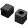 Drawer Stopper 2 Pcs Black 15 X 15 X 15 Mm PP Copolymer