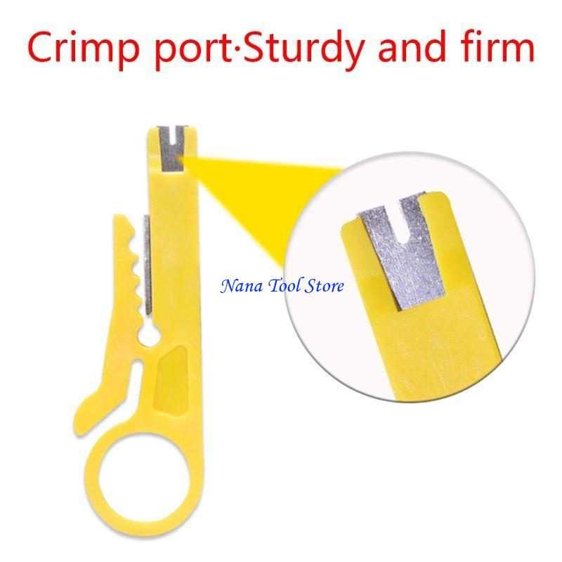 31GJ Crimping Tool Mini Crimper Pliers Portable Wire Stripper Knife Cable Stripping