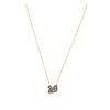 Swan Black and White Two-piece Hollow Swan Necklace for Women 5281275