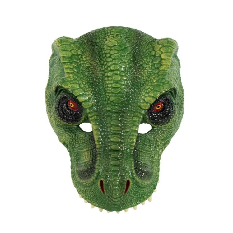 Маска динозавра Маска динозавра Головной убор Реалистичные зубы Животное Тираннозавр Рекс Маска для костюма на Хэллоуин, вечеринку, маскарад 1