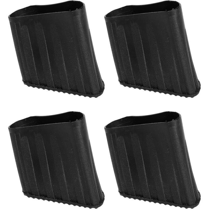 ABKP-Ladders Foot Caps 4Pcs 25X43mm Non-Slip Rubber Protective Covers For Carpets For Floors Tiles Replacement