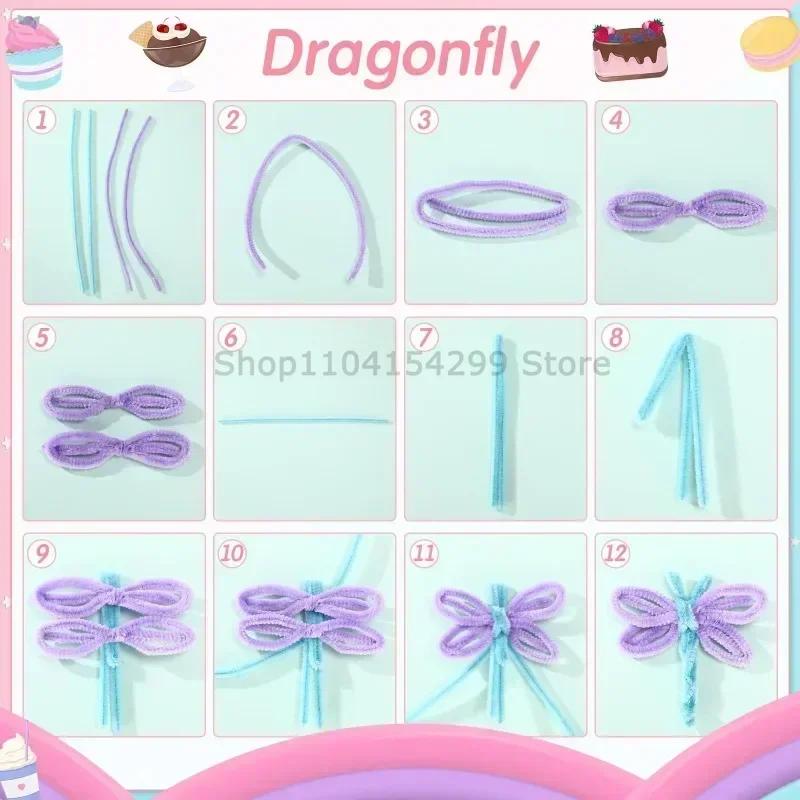 Wires Chenille Plush Stem Kids DIY Creative Toys Wholesale Colorful Big Pipe Cleaners for Crafts Diy Plush Stem Creative Hobby