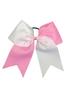 Two-Color Swallowtail Leather Bow Children's Hair Tie for Cheerleading