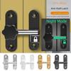 Zinc Alloy Luminous Door Lock 90/180 Degree No Punching Door Buckle Privacy Protection Burglar Proof Positioning Latch