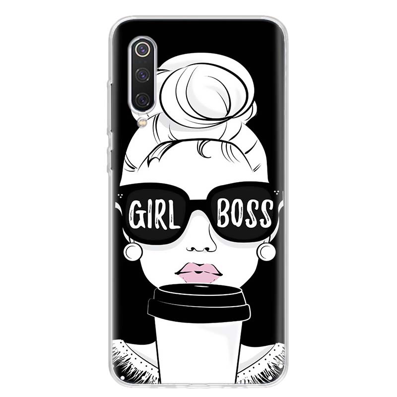Princess Female Boss Coffee Phone Case For Xiaomi Poco X3 GT X5 X4 NFC M4 Pro M3 M2 F3 F2 F1 Mi Note 10 A3 A2 Lite A1 CC9E Funda