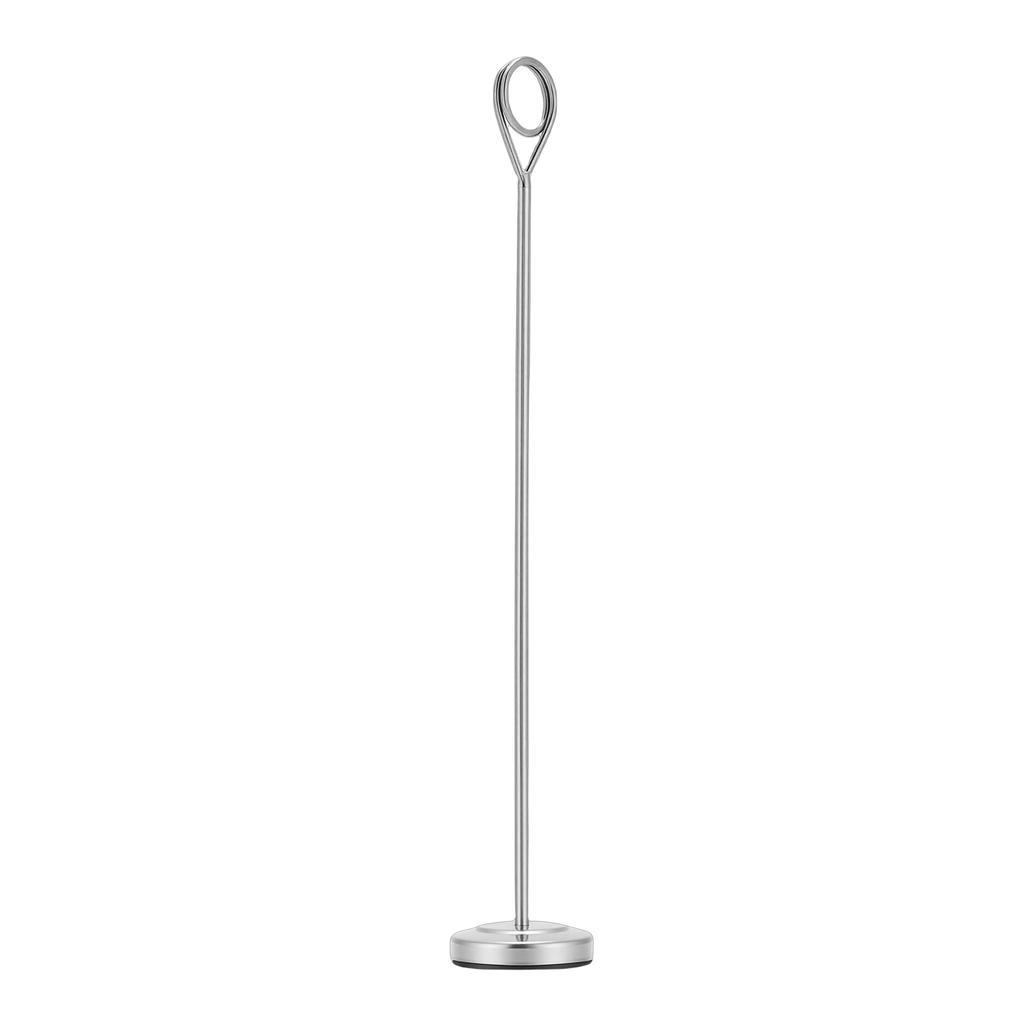 12pcs Table Number Holders Stainless Steel Card Holder 12 Inch Height Heavy Duty Base for Wedding Party Office Decor