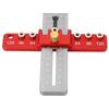 Cabinet Hardware Jig Adjustable Drawer Door Handle Template Tool Drill Guide Punch Locator with 2 Clamp