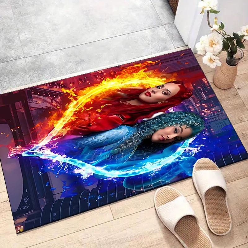1pc Descendants The Rise of Red2 Design Printed Area Rug Carpet for Bedroom Living Room Home Decor Rugs Mat Non Slip Mat Rug for Bedside