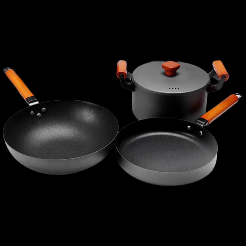 Balder Ancient Cast Iron Pot Three-Piece Set
