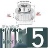 5M25T Quick-Lock Aluminum Timing Pulley with 25 Teeth