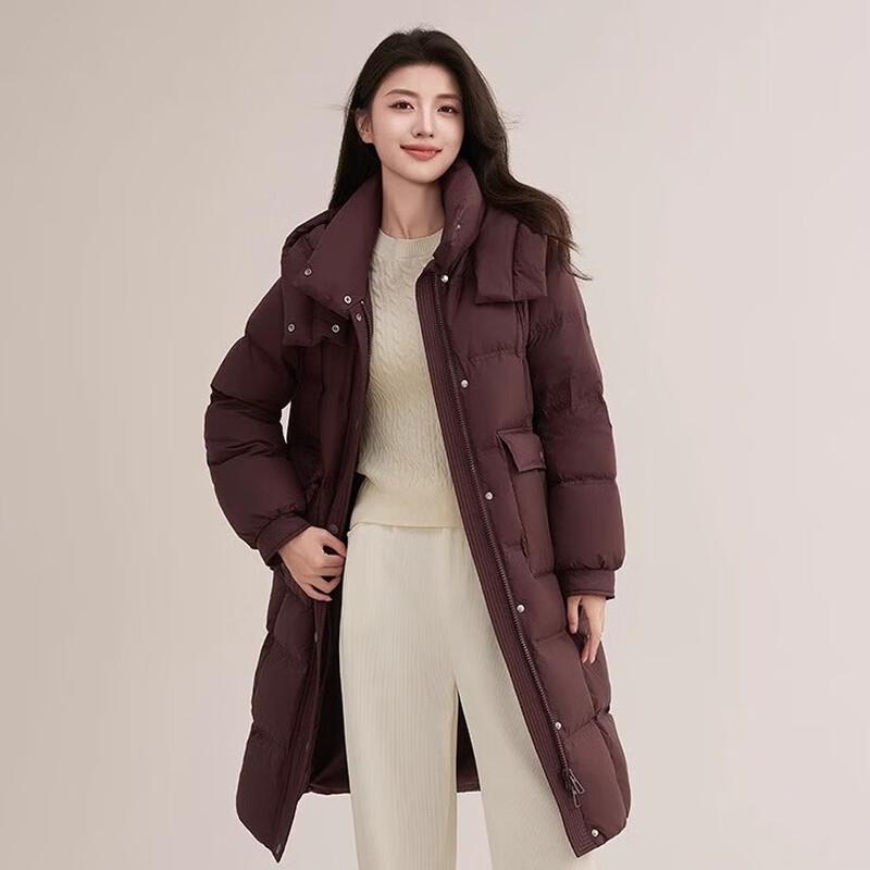 

YAYA 2024 Женское длинное повседневное зимнее пальто из утиного пуха YE4B601785L S