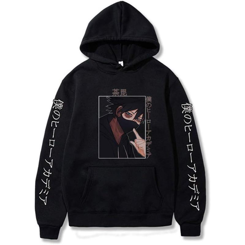 

Худи Моя геройская академия Женские Мужские Толстовки с капюшоном с длинным рукавом Унисекс Повседневная уличная одежда Модная одежда S