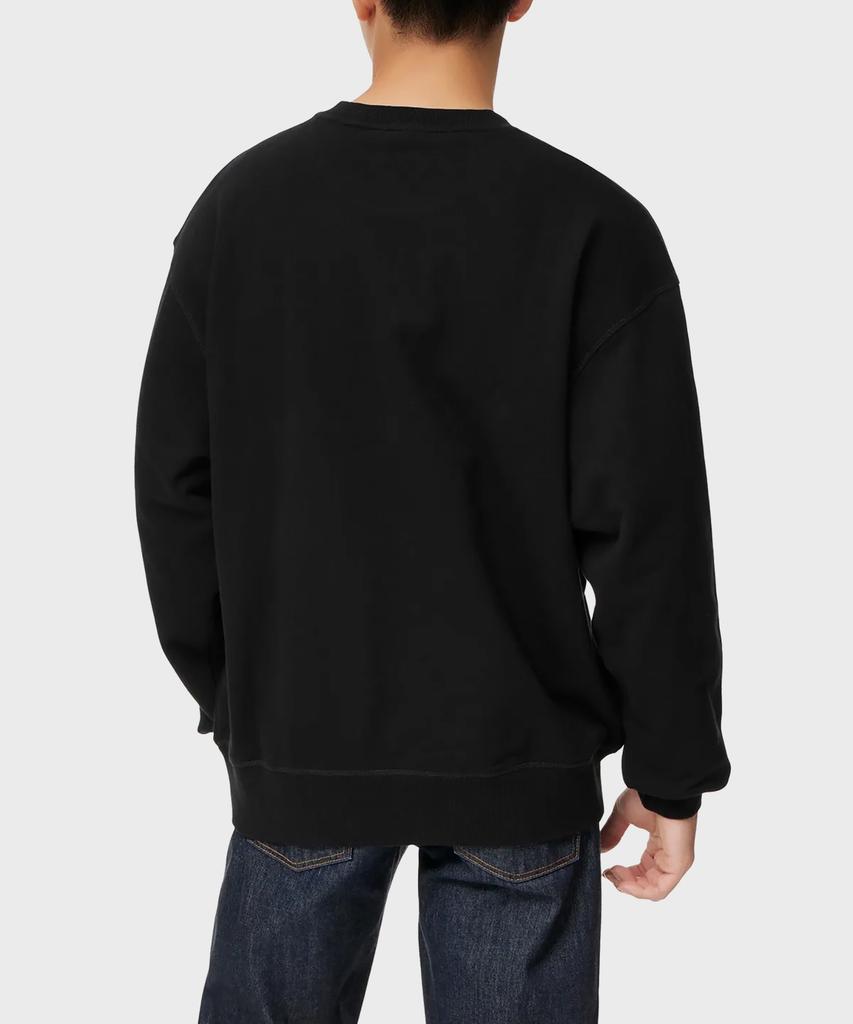 Dickies French Terry Relaxed Small Embroidered Logo Crewneck Black