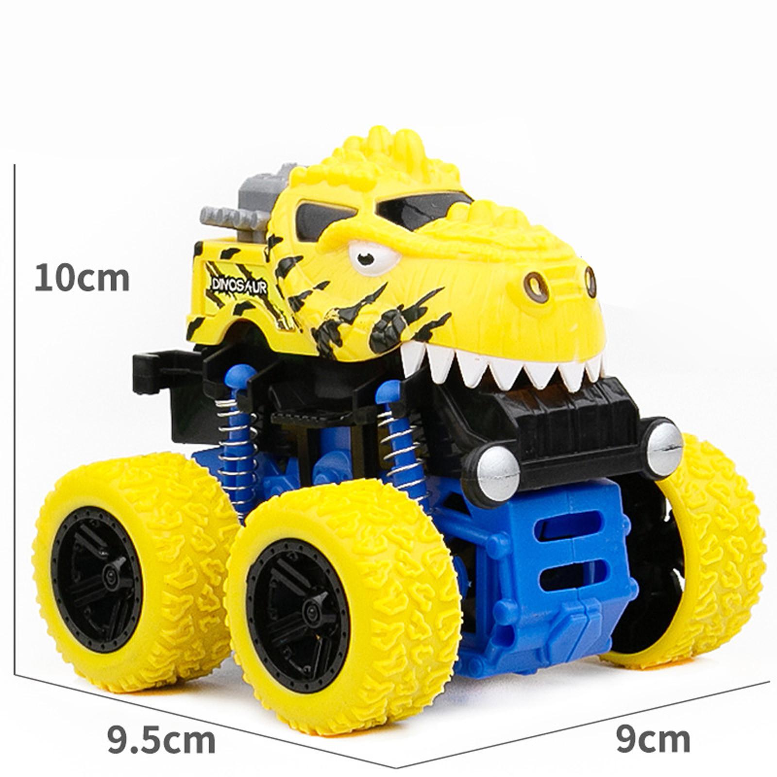 

Полноприводный инерционный внедорожник, детский игрушечный автомобиль-динозавр One Size жёлтый